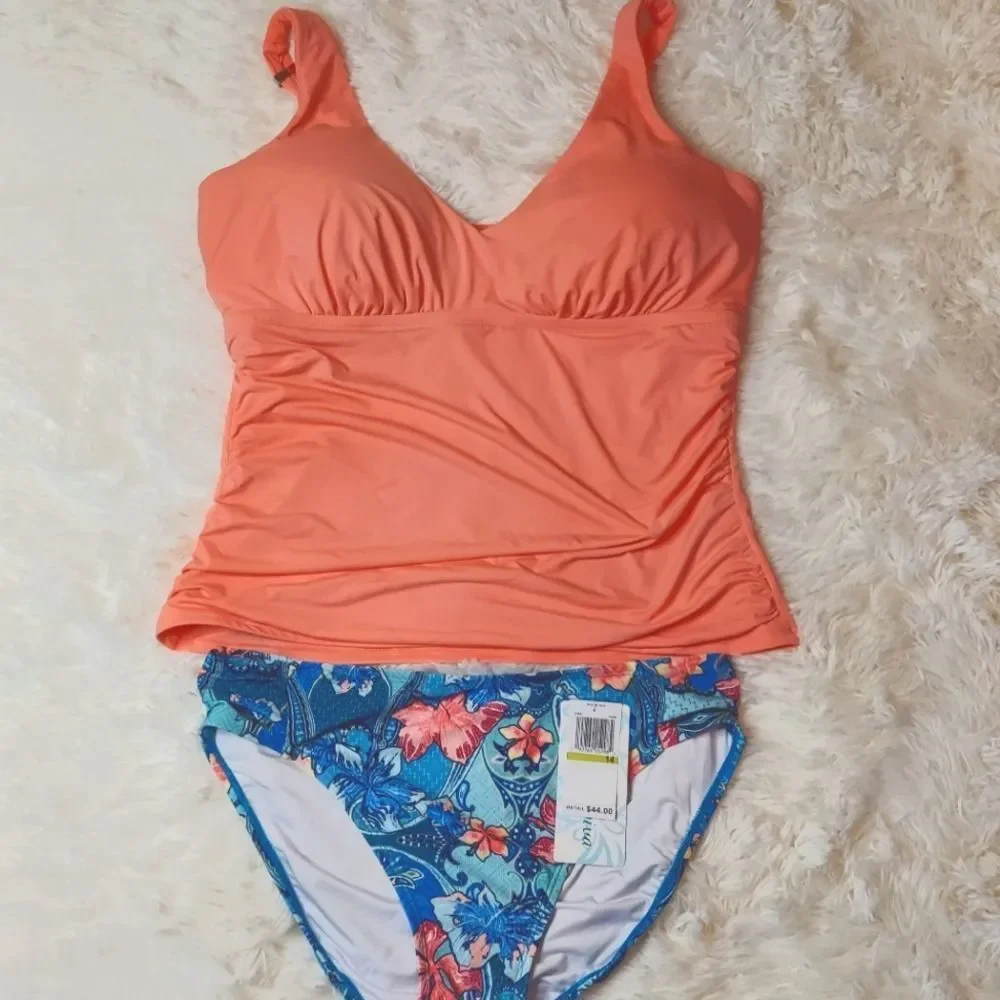 2pc Swimsuit Tankini Cremiux‎ C